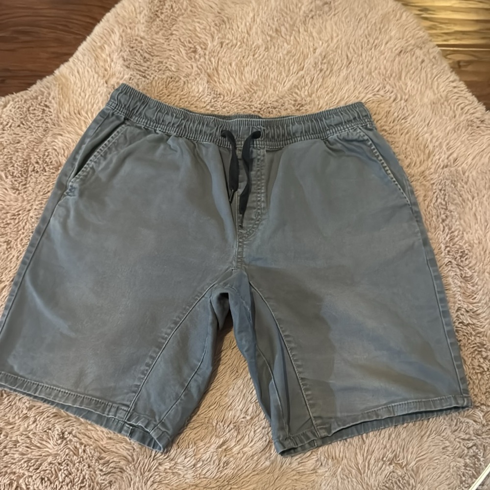 George [g] men’s casual shorts elastic waistband Blue w/ pockets Medium (32-34) - Picture 2 of 8